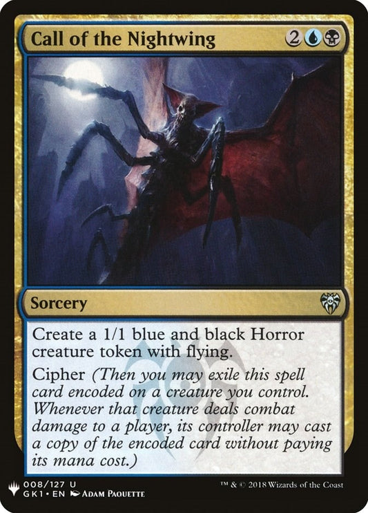 Image for Call of the Nightwing (GK1) (8) (The List Reprints) - Magic: The Gathering