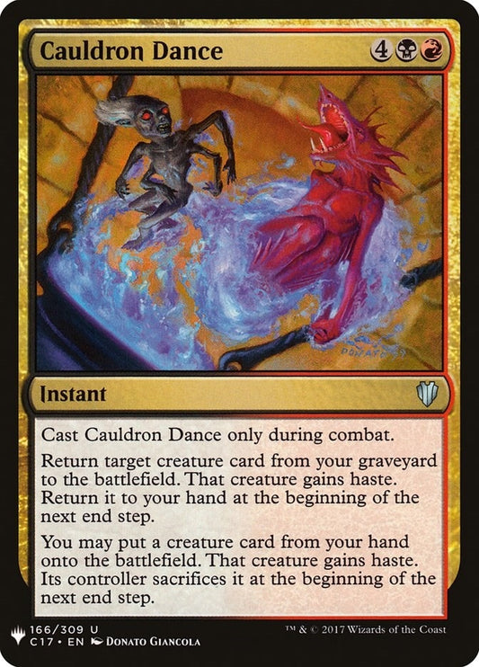 Image for Cauldron Dance (166) (The List Reprints) - Magic: The Gathering