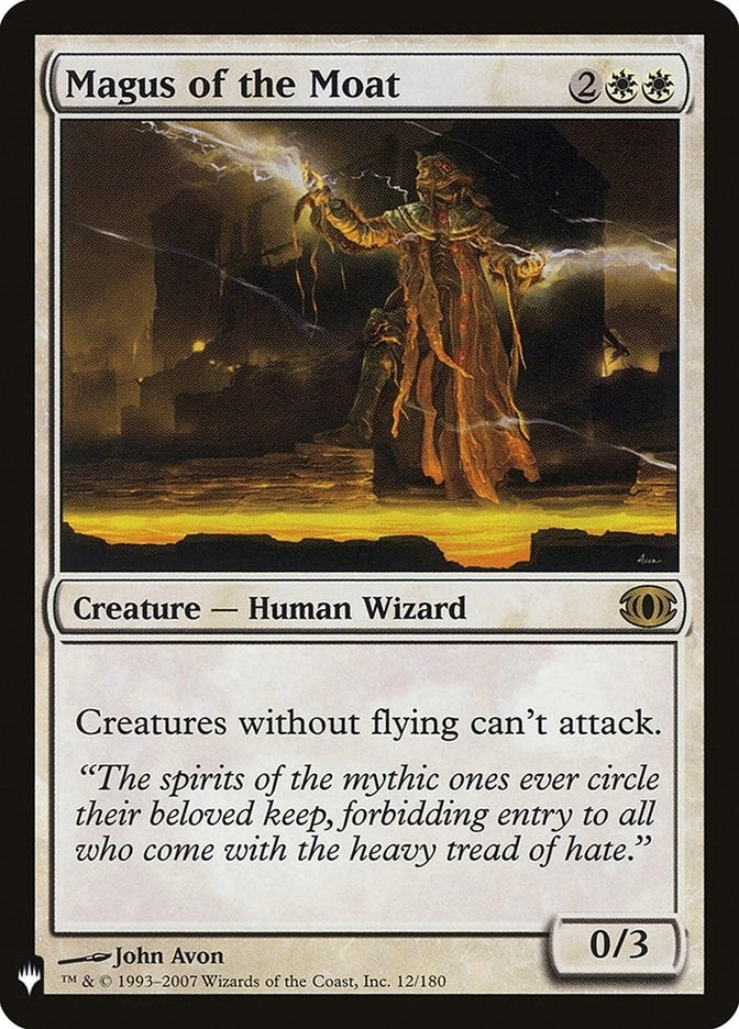 Image for Magus of the Moat (12) (The List Reprints) - Magic: The Gathering