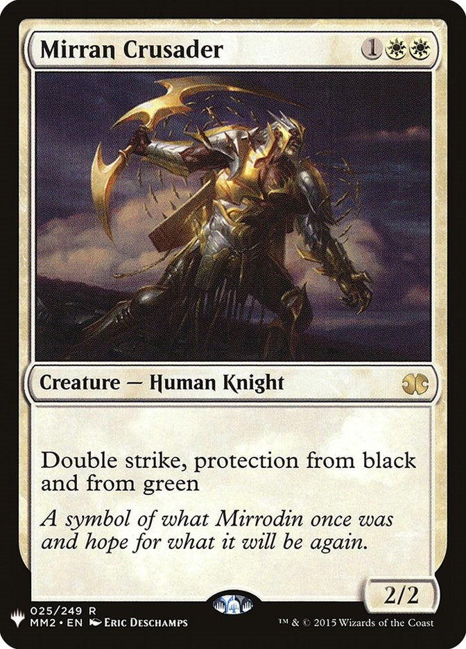 Image for Mirran Crusader (025/249) (The List Reprints) - Magic: The Gathering