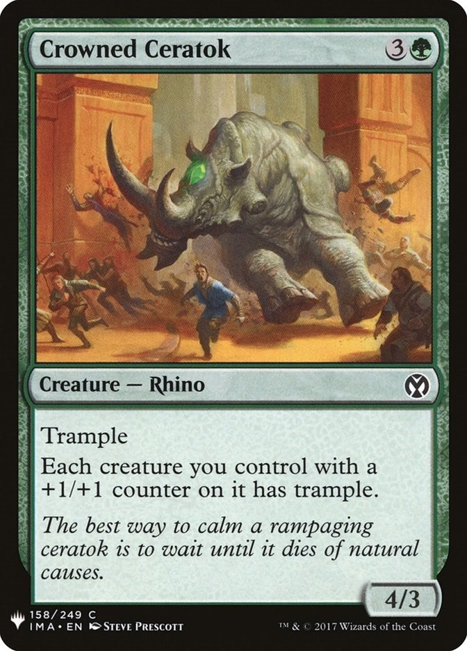 Image for Crowned Ceratok (158) (The List Reprints) - Magic: The Gathering
