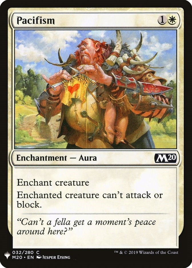 Image for Pacifism (32) (The List Reprints) - Magic: The Gathering