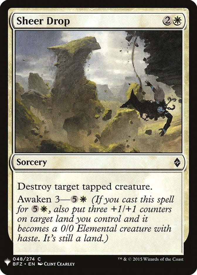 Image for Sheer Drop (48) (The List Reprints) - Magic: The Gathering