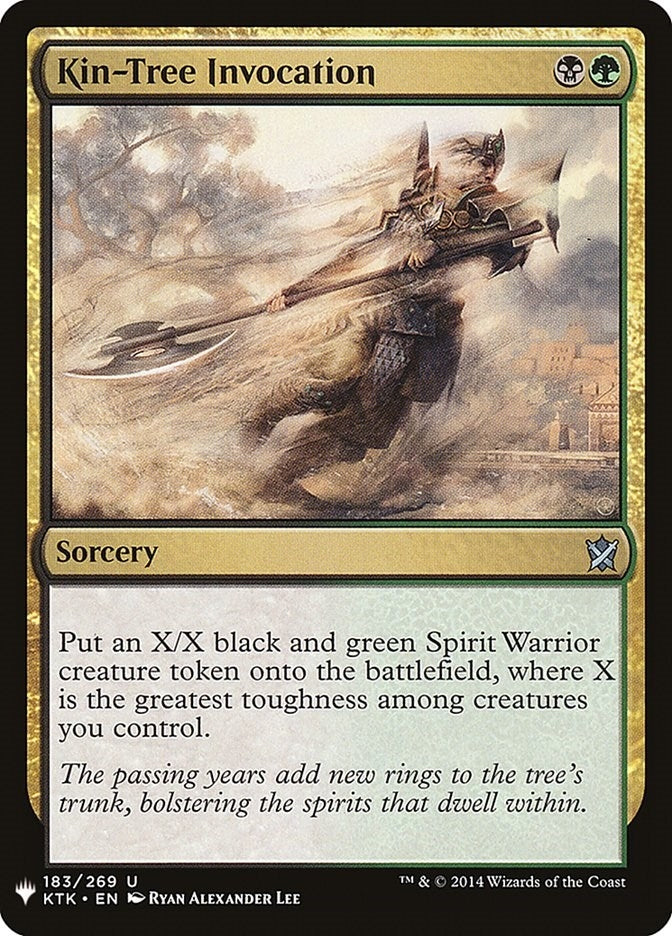 Image for Kin-Tree Invocation (183) (The List Reprints) - Magic: The Gathering