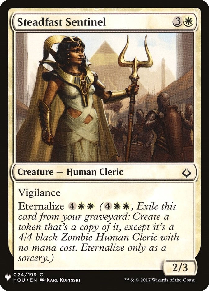 Image for Steadfast Sentinel (24) (The List Reprints) - Magic: The Gathering