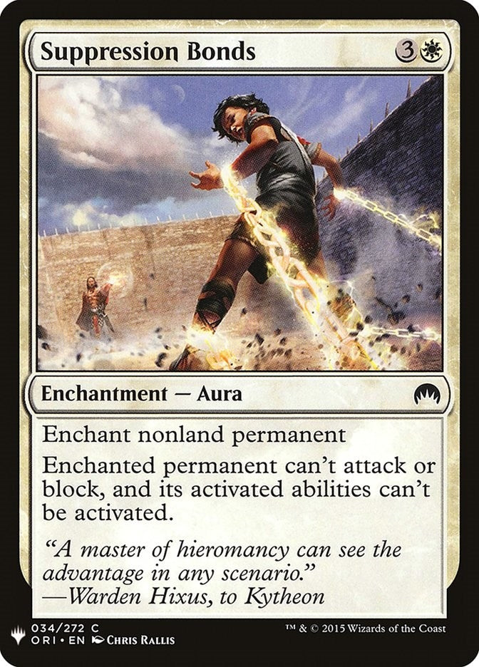 Image for Suppression Bonds (34) (The List Reprints) - Magic: The Gathering