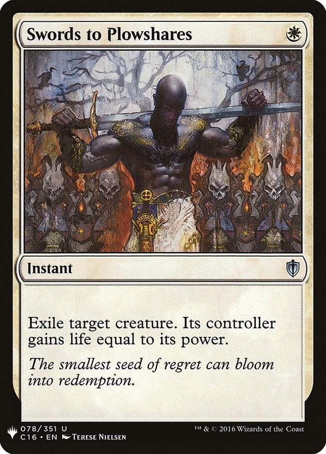 Image for Swords to Plowshares (C16) (78) (The List Reprints) - Magic: The Gathering