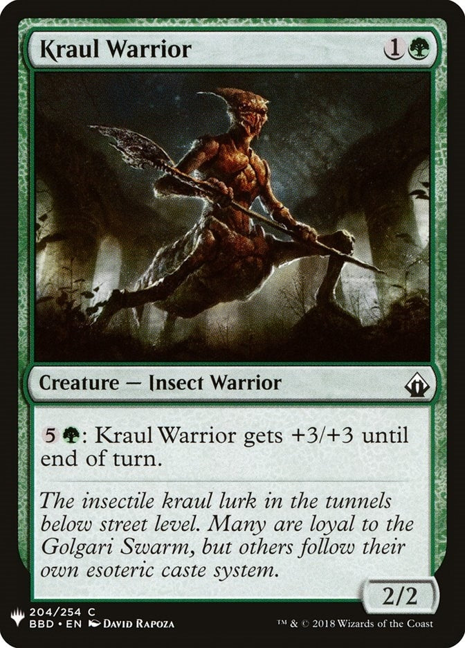 Image for Kraul Warrior (204) (The List Reprints) - Magic: The Gathering
