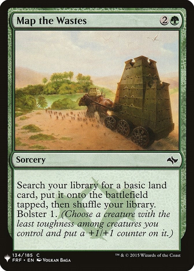 Image for Map the Wastes (134) (The List Reprints) - Magic: The Gathering