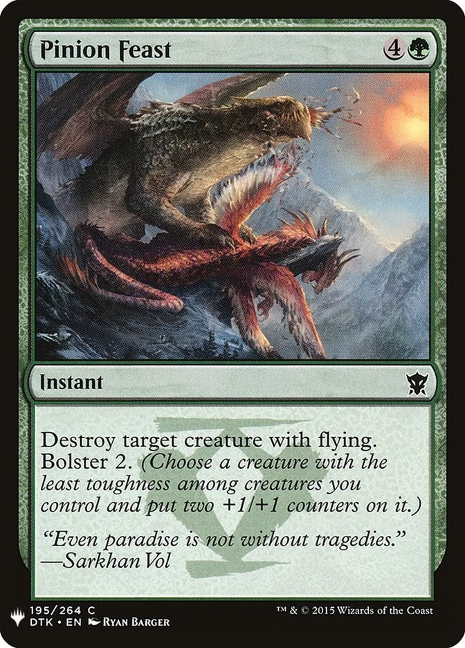 Image for Pinion Feast (195) (The List Reprints) - Magic: The Gathering