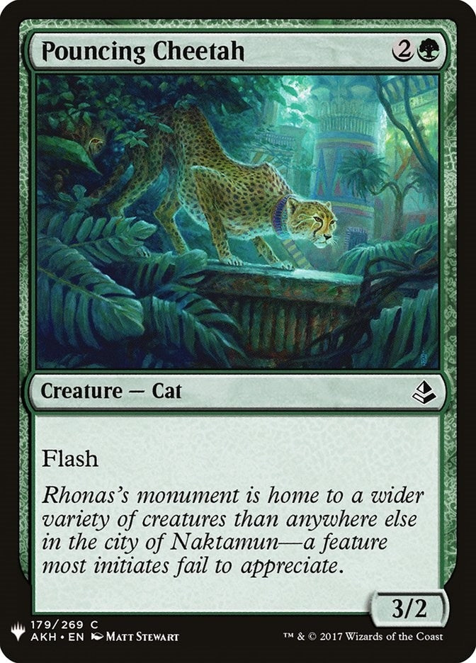 Image for Pouncing Cheetah (179) (The List Reprints) - Magic: The Gathering