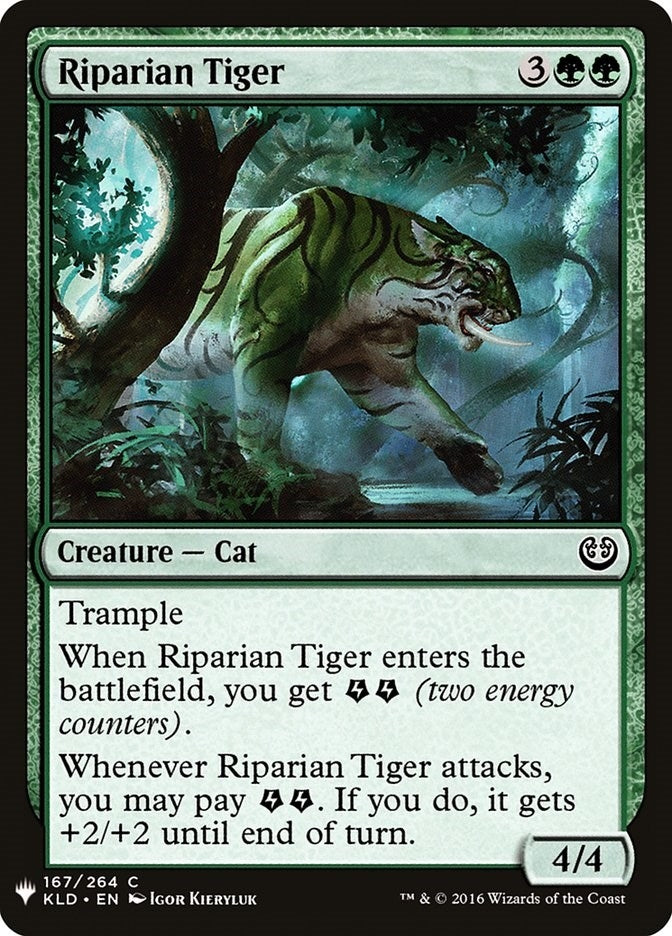 Image for Riparian Tiger (167) (The List Reprints) - Magic: The Gathering