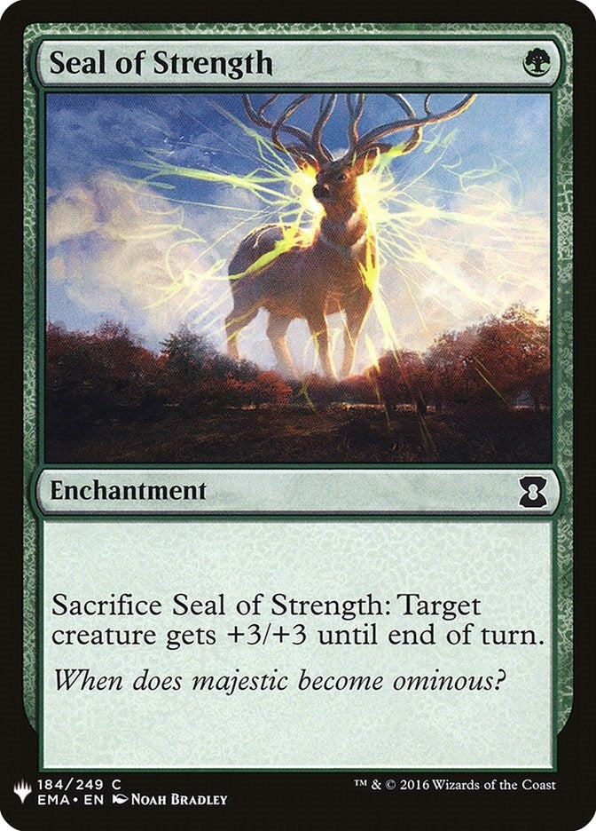 Image for Seal of Strength (184) (The List Reprints) - Magic: The Gathering