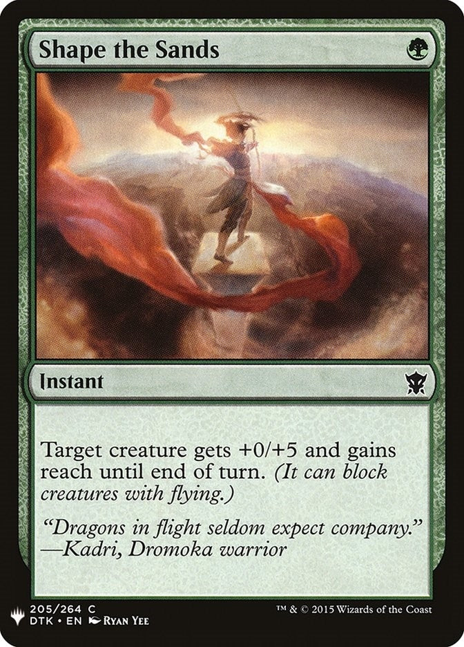 Image for Shape the Sands (205) (The List Reprints) - Magic: The Gathering