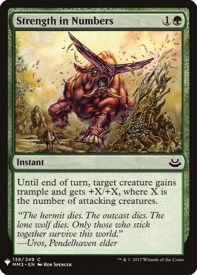 Image for Strength in Numbers (138) (The List Reprints) - Magic: The Gathering