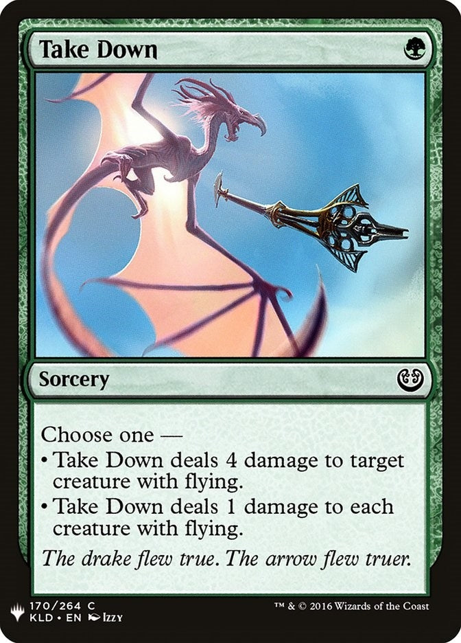 Image for Take Down (170) (The List Reprints) - Magic: The Gathering