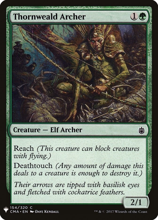 Image for Thornweald Archer (154) (The List Reprints) - Magic: The Gathering