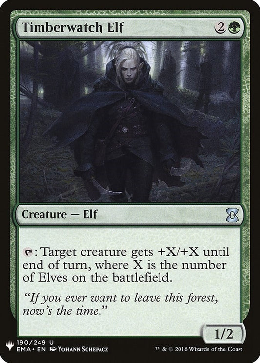 Image for Timberwatch Elf (190) (The List Reprints) - Magic: The Gathering
