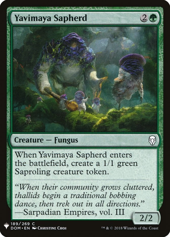 Image for Yavimaya Sapherd (189) (The List Reprints) - Magic: The Gathering