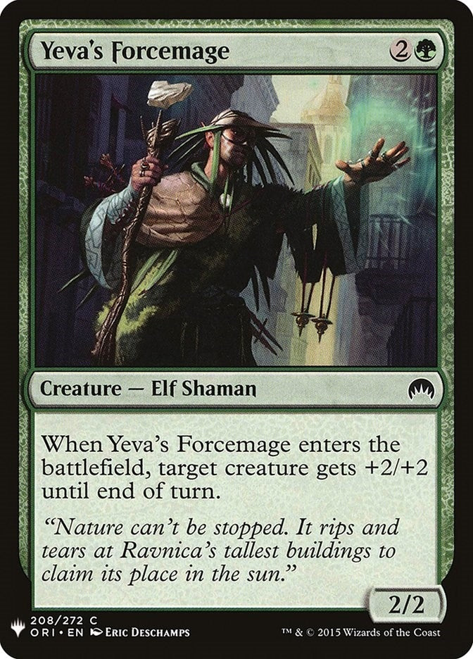 Image for Yeva's Forcemage (208) (The List Reprints) - Magic: The Gathering