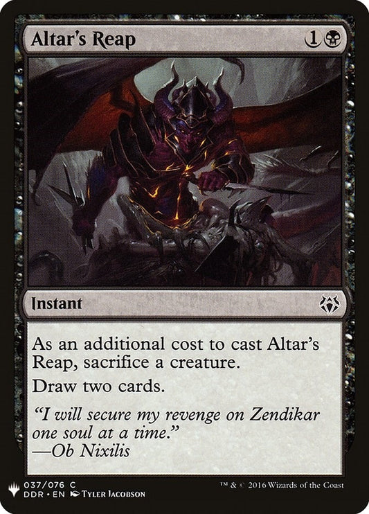 Image for Altar's Reap (37) (The List Reprints) - Magic: The Gathering
