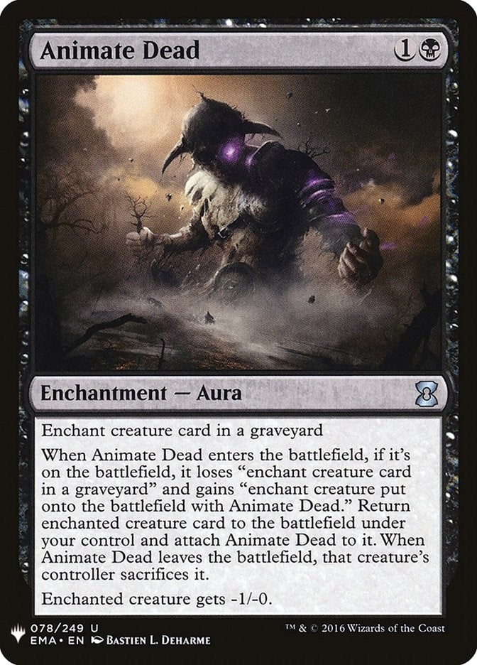 Image for Animate Dead (78) (The List Reprints) - Magic: The Gathering