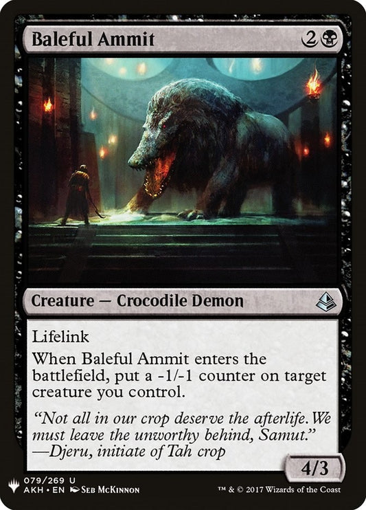 Image for Baleful Ammit (79) (The List Reprints) - Magic: The Gathering