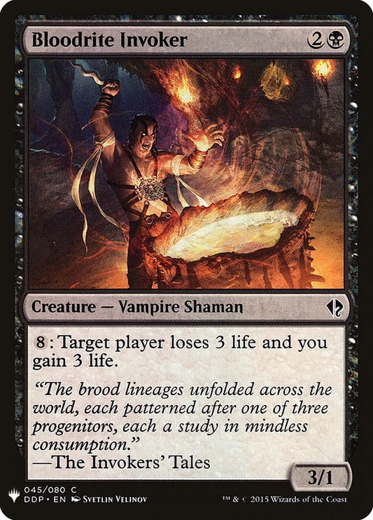 Image for Bloodrite Invoker (45) (The List Reprints) - Magic: The Gathering