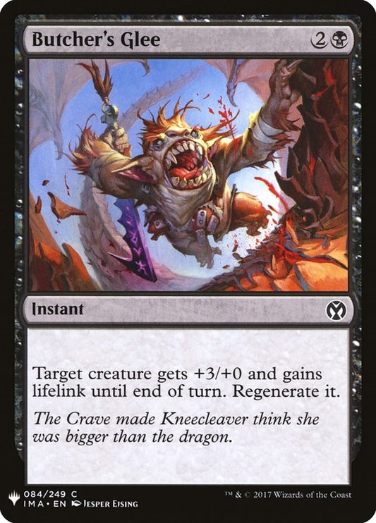 Image for Butcher's Glee (84) (The List Reprints) - Magic: The Gathering