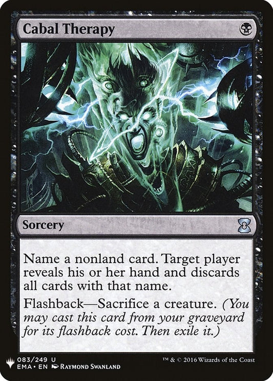 Image for Cabal Therapy (83) (The List Reprints) - Magic: The Gathering