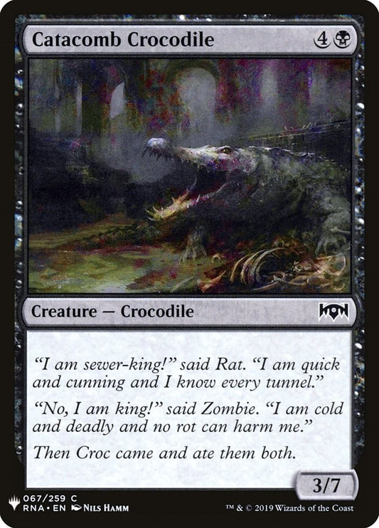 Image for Catacomb Crocodile (67) (The List Reprints) - Magic: The Gathering