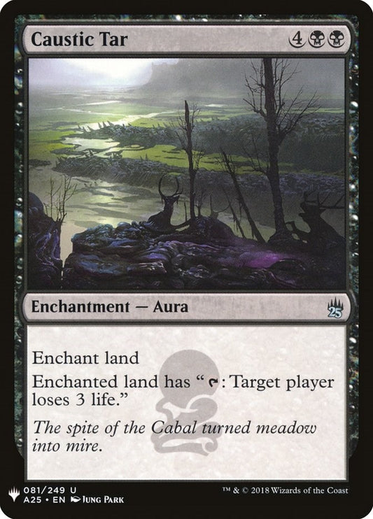 Image for Caustic Tar (81) (The List Reprints) - Magic: The Gathering