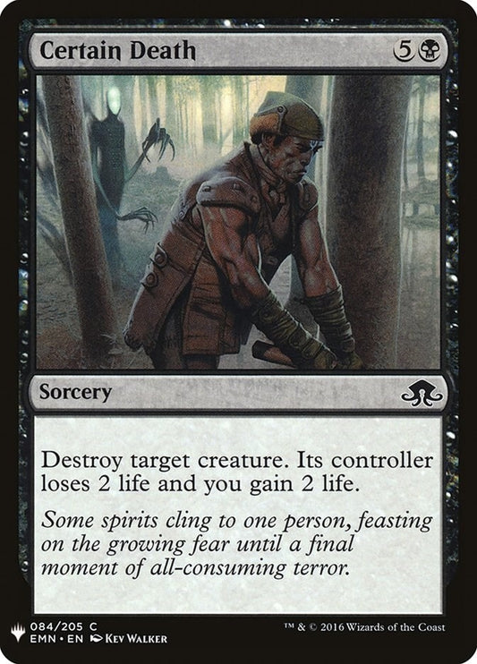Image for Certain Death (84) (The List Reprints) - Magic: The Gathering