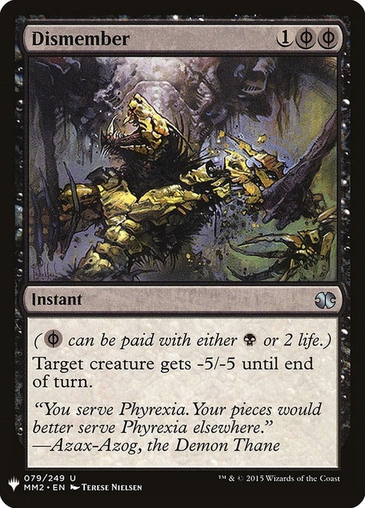 Image for Dismember (79) (The List Reprints) - Magic: The Gathering