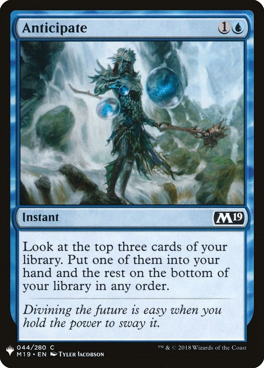 Image for Anticipate (44) (The List Reprints) - Magic: The Gathering