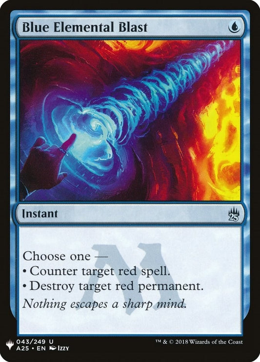 Image for Blue Elemental Blast (43) (The List Reprints) - Magic: The Gathering