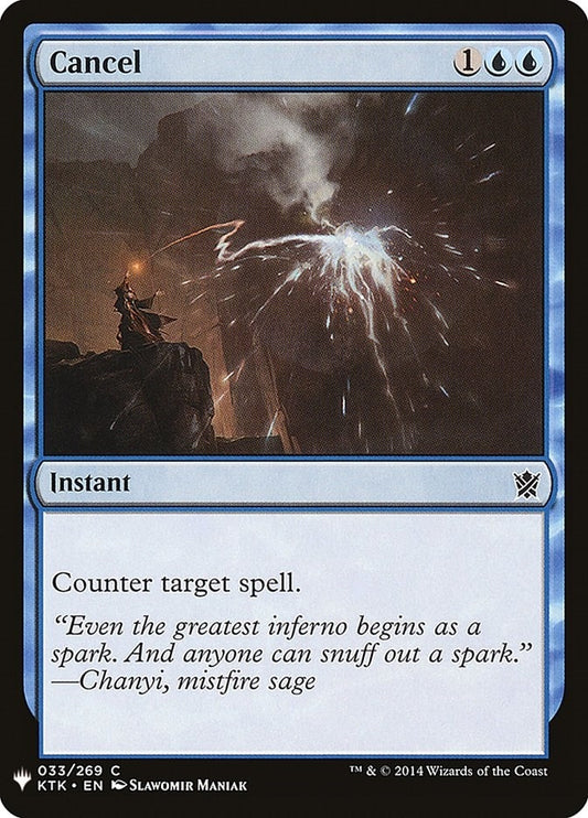 Image for Cancel (33) (The List Reprints) - Magic: The Gathering