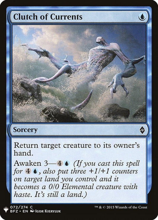 Image for Clutch of Currents (72) (The List Reprints) - Magic: The Gathering