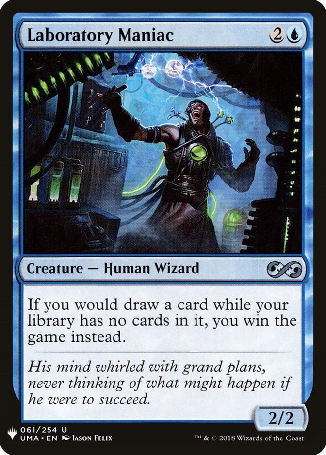 Image for Laboratory Maniac (UMA) (61) (The List Reprints) - Magic: The Gathering
