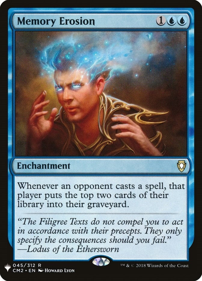 Image for Memory Erosion (45) (The List Reprints) - Magic: The Gathering