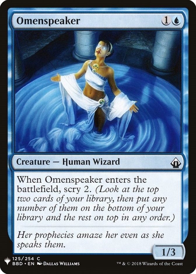 Image for Omenspeaker (125) (The List Reprints) - Magic: The Gathering
