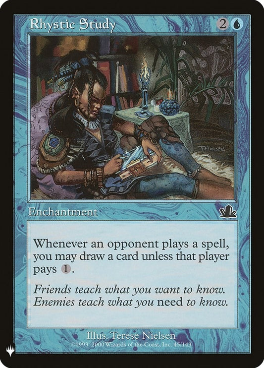 Image for Rhystic Study (45) (The List Reprints) - Magic: The Gathering