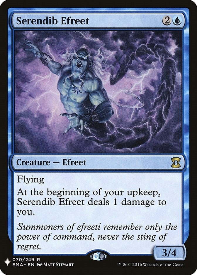 Image for Serendib Efreet (70) (The List Reprints) - Magic: The Gathering