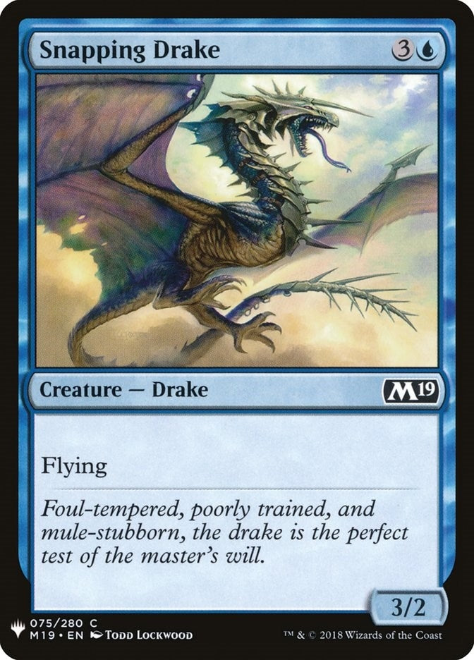 Image for Snapping Drake (75) (The List Reprints) - Magic: The Gathering