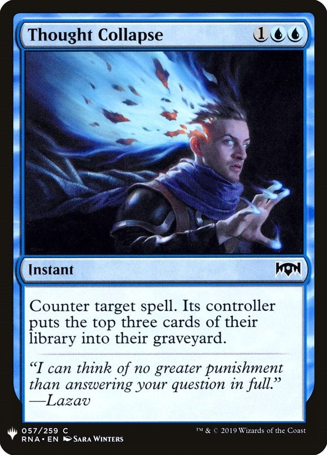 Image for Thought Collapse (57) (The List Reprints) - Magic: The Gathering