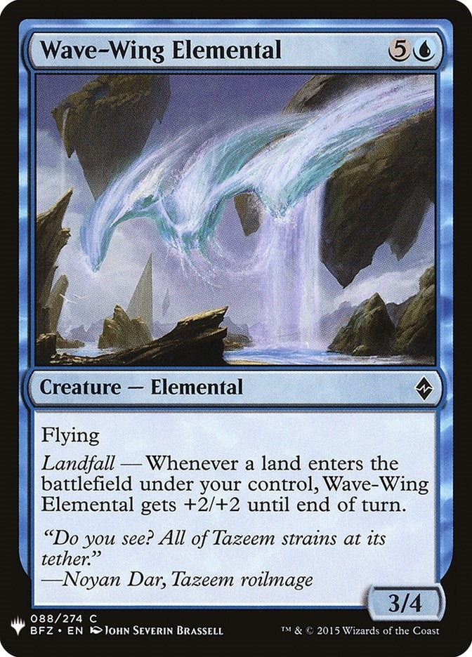 Image for Wave-Wing Elemental (88) (The List Reprints) - Magic: The Gathering
