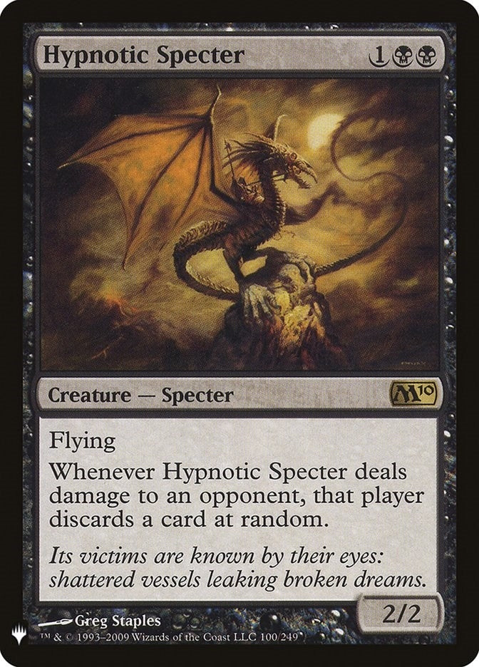 Image for Hypnotic Specter (100/249) (The List Reprints) - Magic: The Gathering