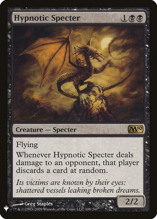 Image for Hypnotic Specter (100/249) (The List Reprints) - Magic: The Gathering