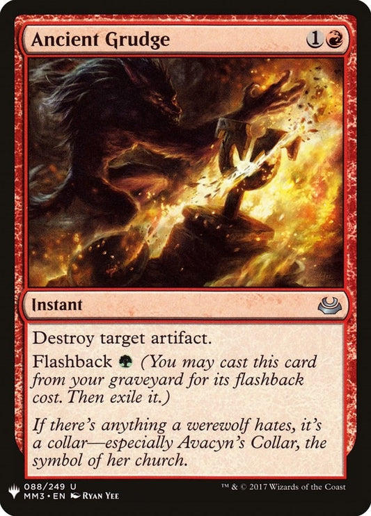 Image for Ancient Grudge (88) (The List Reprints) - Magic: The Gathering