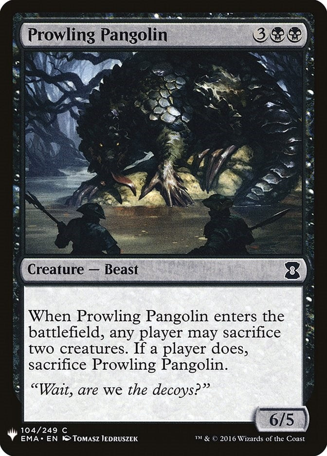 Image for Prowling Pangolin (104) (The List Reprints) - Magic: The Gathering